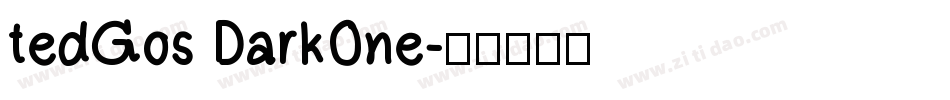 tedGos DarkOne字体转换